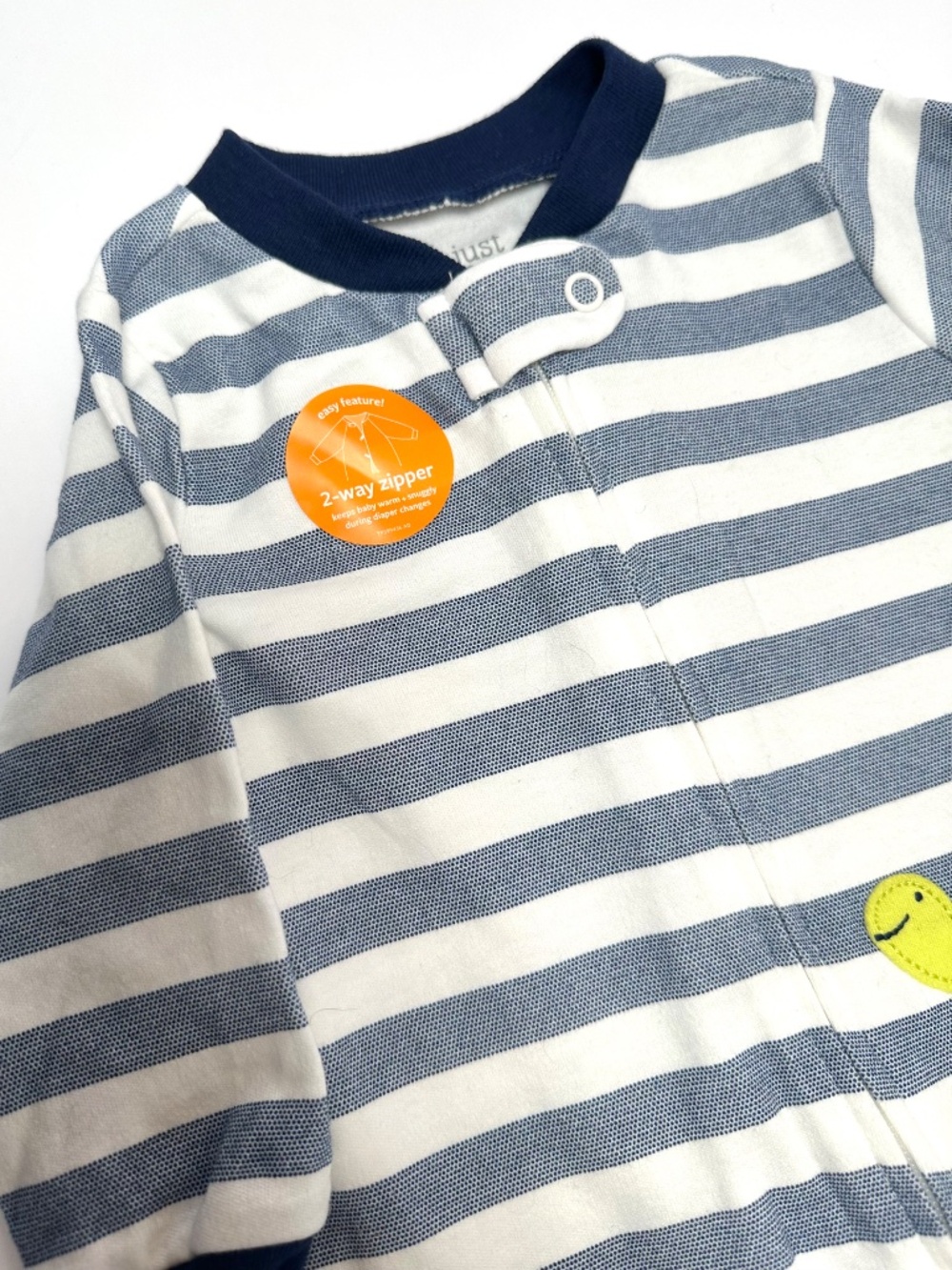 Carter’s Baby Sleeper 6M NWT Striped Turtle Footed Pajamas 2 Way Zipper - Picture 4 of 8